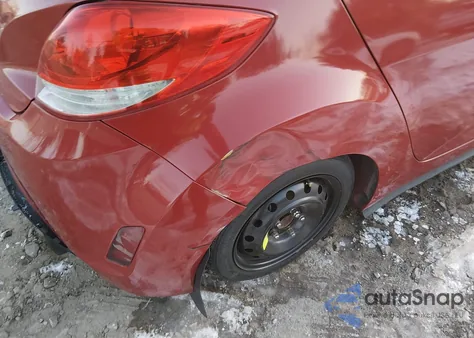 2012 Hyundai Veloster Base W/Gray from USA, damaged, VIN KMHTC6AD0CU019973